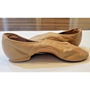 Capezio NEW Jazz Leather Dance Shoes Women's Size 9.5 M Natural Beige Tan